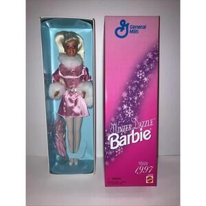 VINTAGE 1997 WINTER DAZZLE BARBIE  SPECIAL EDITION GENERAL MILLS MATTEL NEW